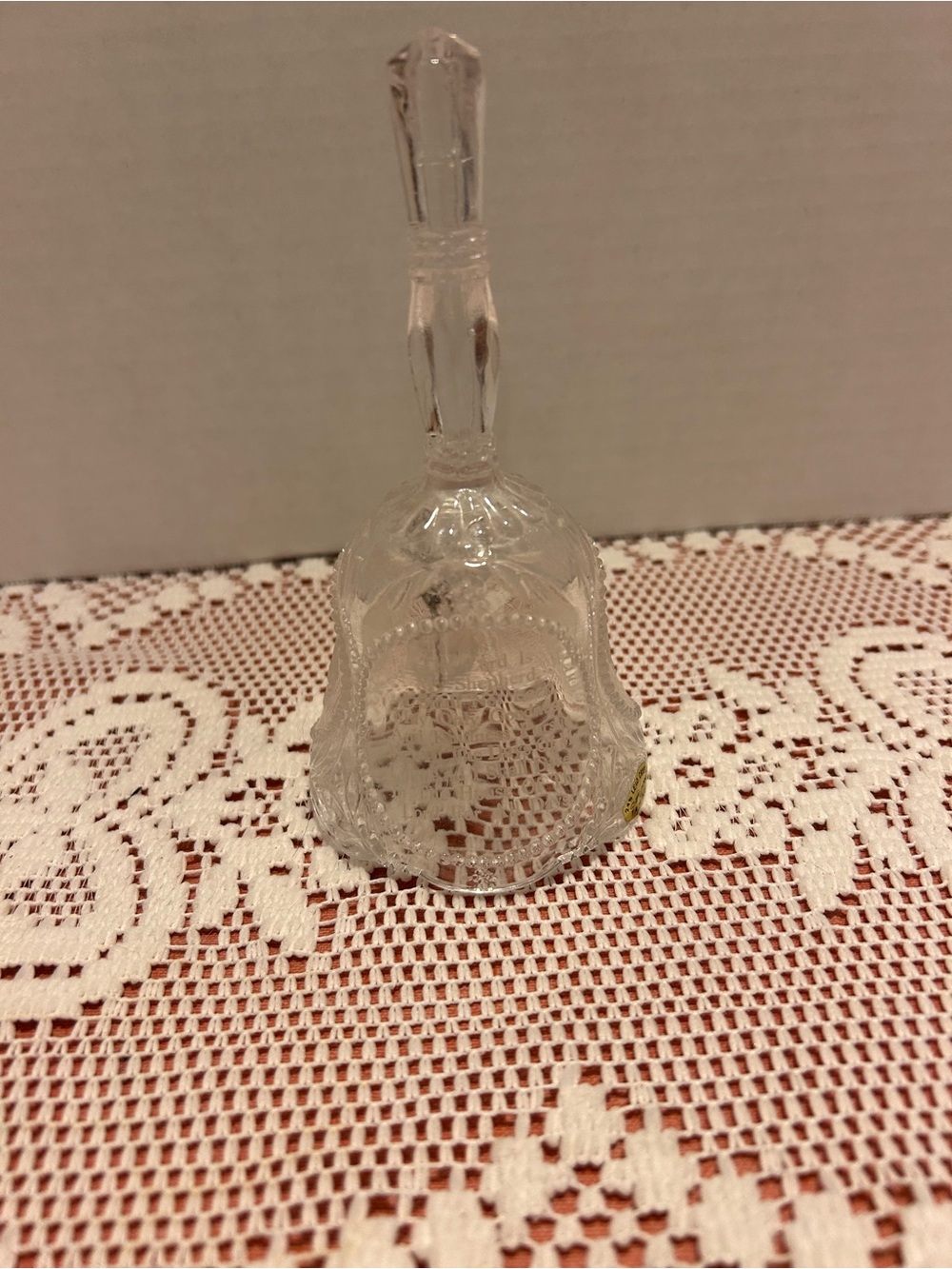 Vintage Emson 24% Lead Crystal Bell "THE LORD IS MY SHEPHERD..." Made In Taiwan